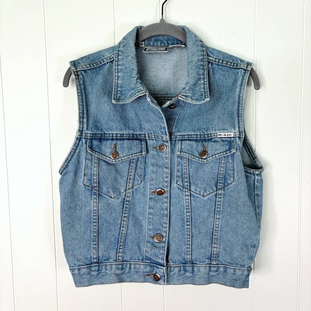 Vintage Bill Blass Denim Vest M